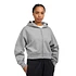 Organic Crop Zip Hood (Heather Grey)