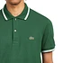 Lacoste - Stripe Collar Piqué Polo