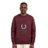 Embroidered Champion Sweatshirt (Oxblood)