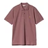 S/S Chase Pique Polo (Dusky Pink / Gold)