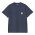 S/S Pocket Heart T-Shirt (Blue)