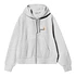 W' Hooded American Script Jacket (Ash Heather)