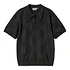 S/S Checker Polo (Black)