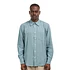 Algot Relaxed Cotton Linen Shirt (Greyish Blue)