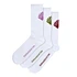 Logo Socks 3 Packs (White Base)