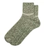 OG Cotton Slub Stripe Ankle Socks (Light Green)