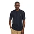 Cable Knitted Shirt (Navy)