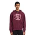 Eye Front Zip Hoodie (Bordeaux)
