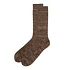 Rasmusson Mens Rib Sock (Brownmelange)