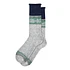 LG Fine Wool Pile Snow Crew Socks (Light Grey Melenge)