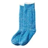 Double Face Crew Socks (Blue)