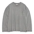 nanamica - Micro Stripe Pocket L/S Tee