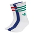 3-Stripes Crew Socks (Pack of 3) (Victory Blue / White / White)