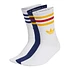 3-Stripes Crew Socks (Pack of 3) (White / Dark Blue / White)