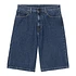 Langdon Short "Smith" Denim, 13.5 oz (Blue Stone Washed)