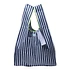 School Tie Fabric Bag (Navy Blue / White)