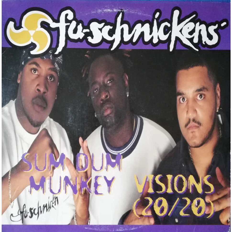 FuVinyl with scuffs and hairlineshnickens - Sum Dum Munkey / Visions (20/20)