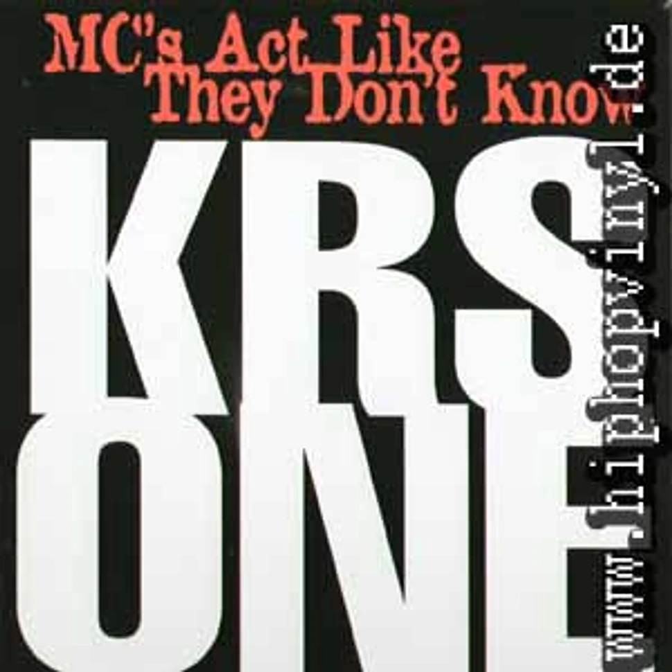 Krs One - MC's act like they don't know