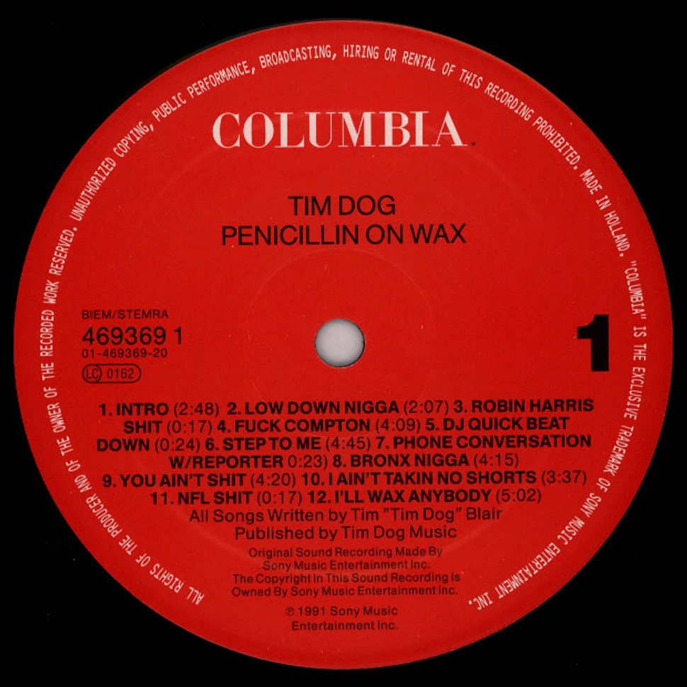 Tim Dog - Penicillin on wax