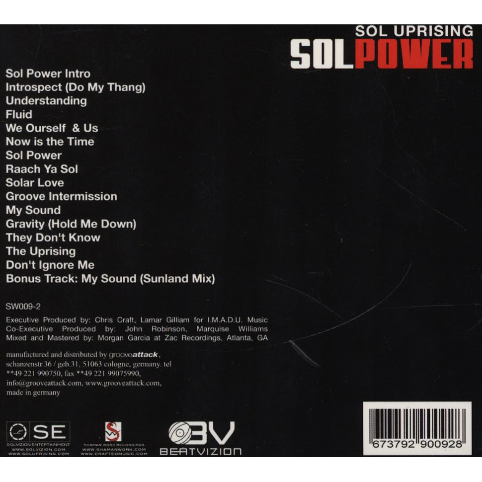 Sol Uprising (Lil Sci of Scienz Of Life & Stacy Epps) - Sol Power