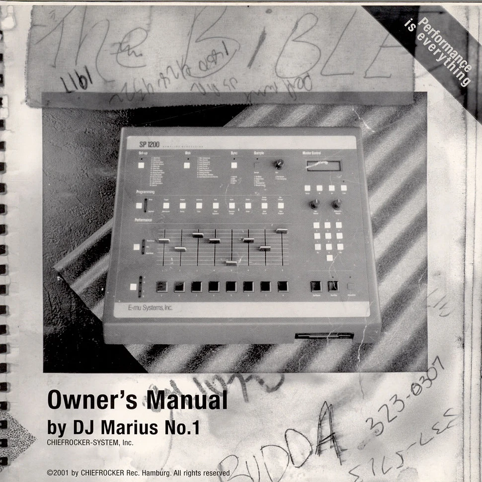 DJ Marius No. 1 - Owner's Manual