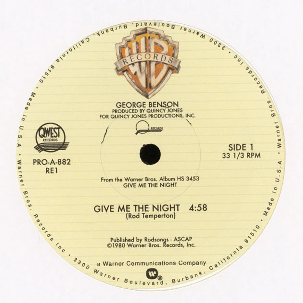 George Benson / Rufus & Chaka Khan - Give me the night / Ain't nobody