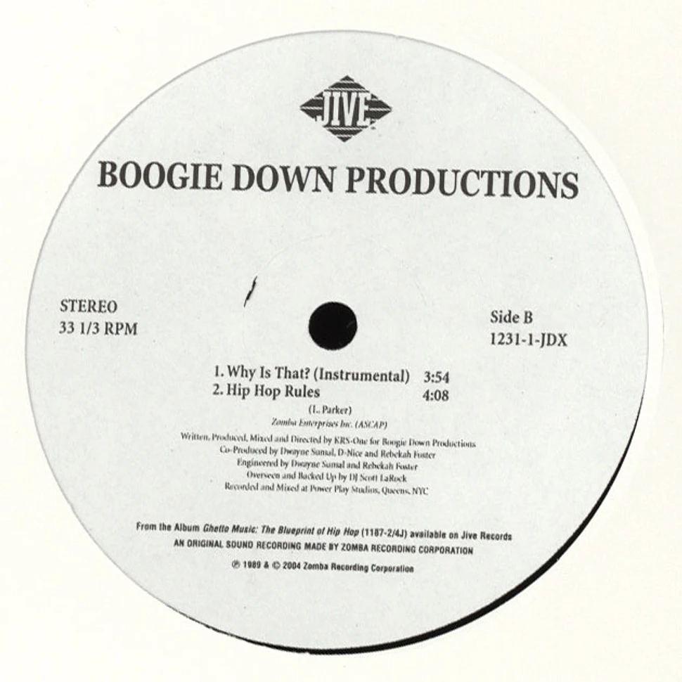 Boogie Down Productions - Why is that