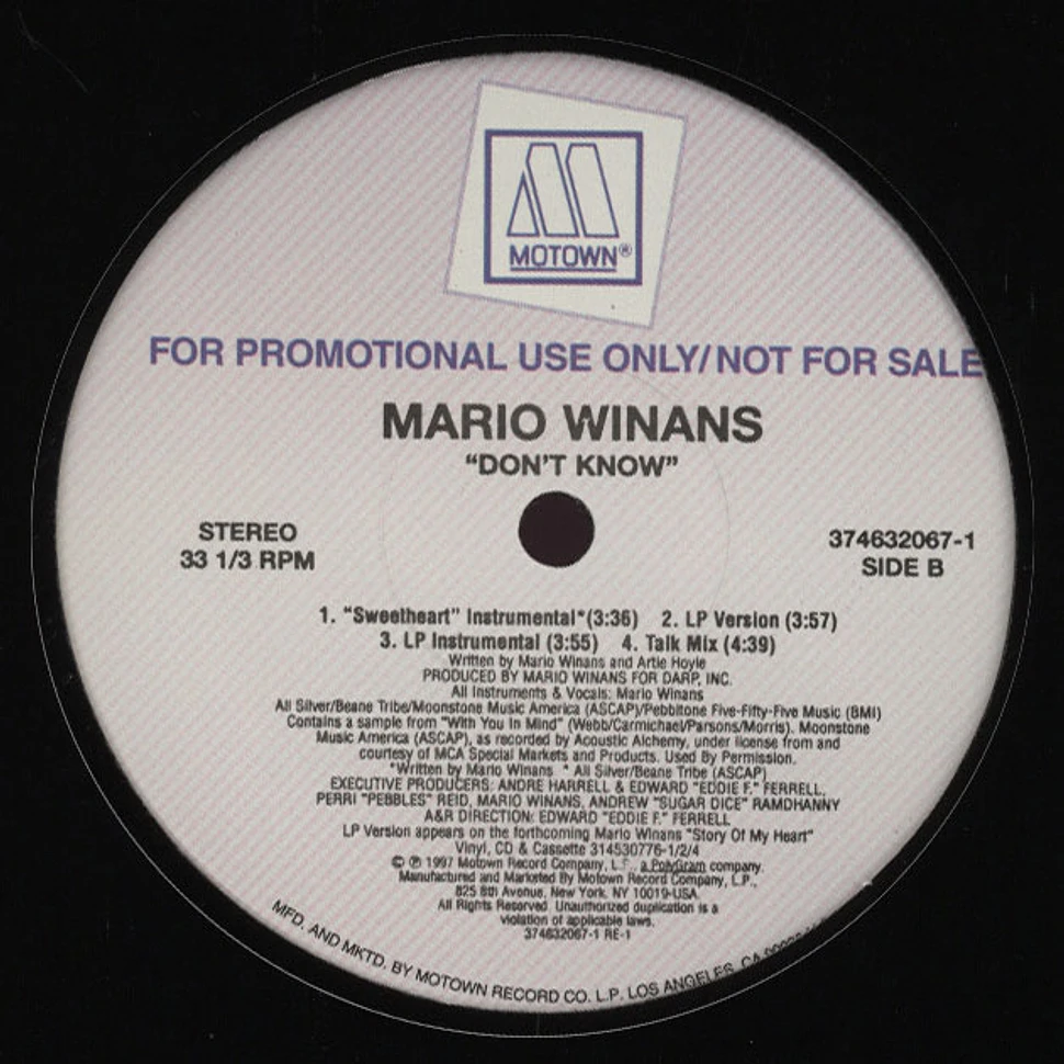 Mario Winans - Don't know remix feat. Mase