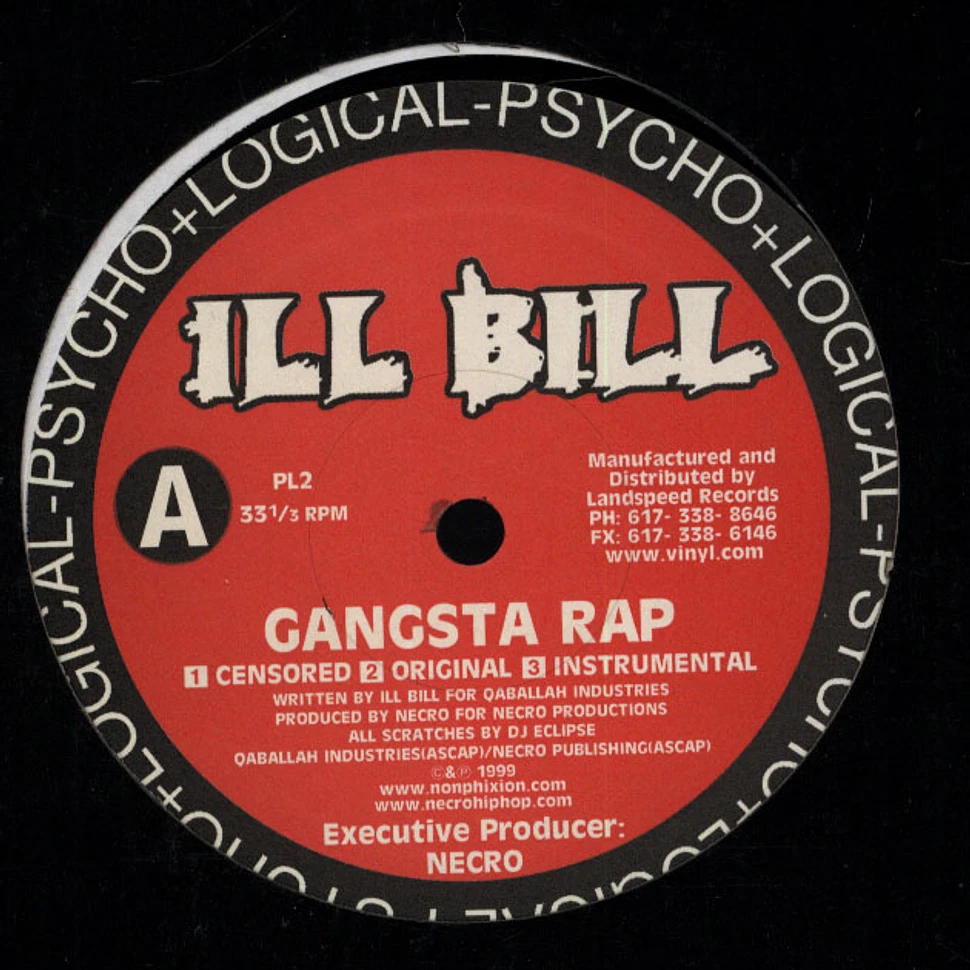 Ill Bill - Gangsta rap