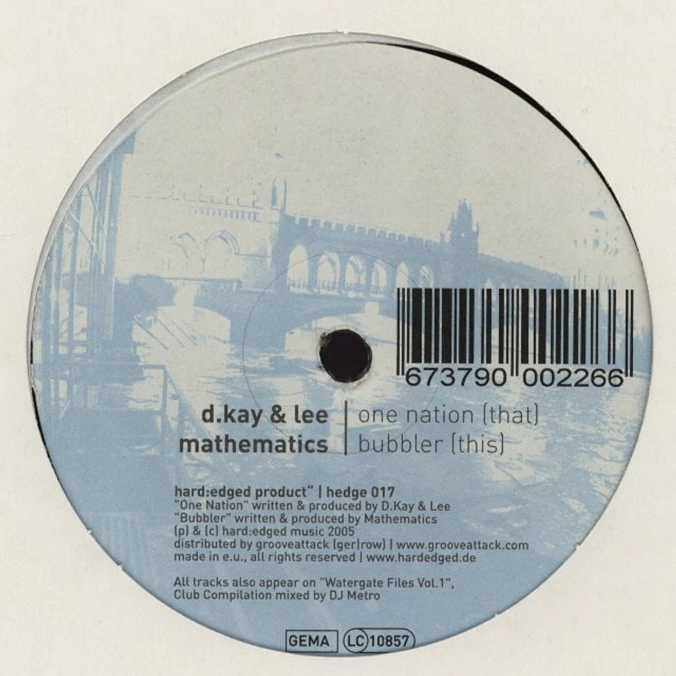 D.Kay & Lee / Mathematics - One nation / bubbler