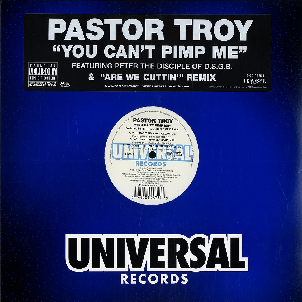 Pastor Troy - You can't pimp me