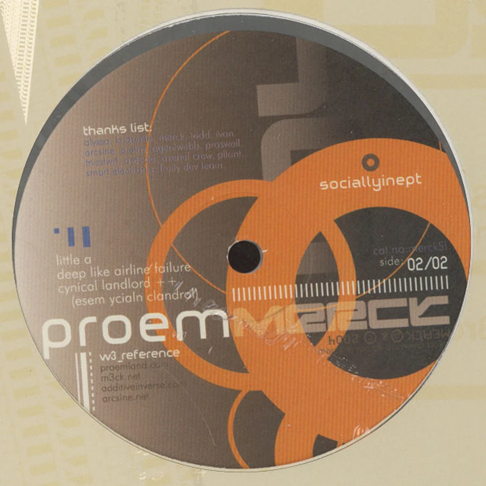 Proem - Socially inept EP