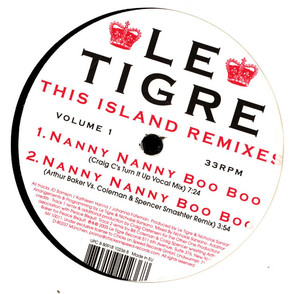 Le Tigre - This Island Remixes Volume 1