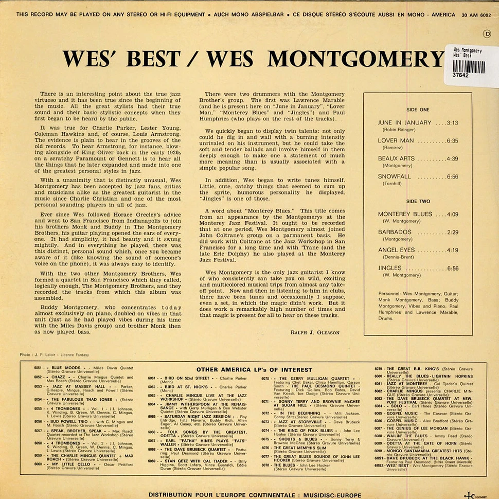 Wes Montgomery - Wes' Best