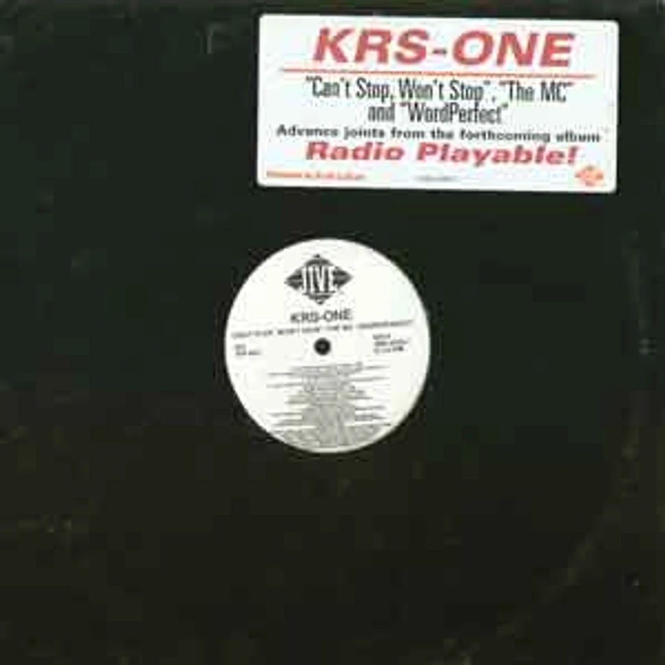 KRS-One - Can't Stop, Won't Stop / The MC / Word Perfect