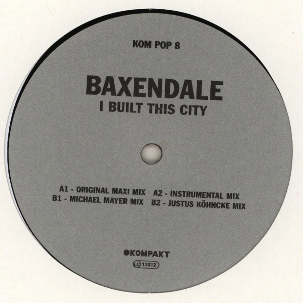 Baxendale - I built this city