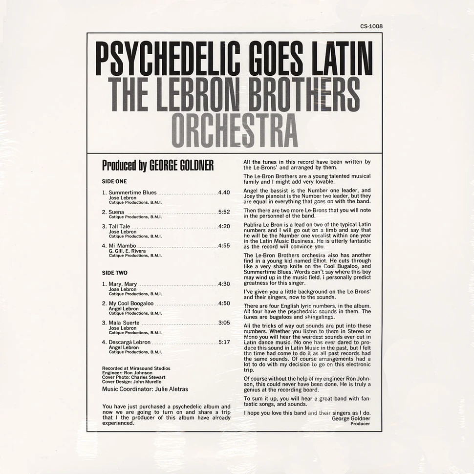 The Lebron Brothers Orchestra - Psychedelic goes latin
