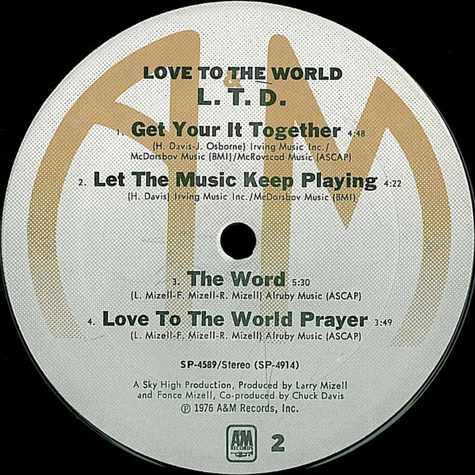 L.T.D. - Love To The World
