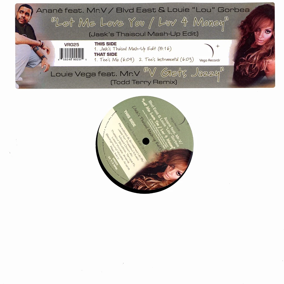 Anane / Louie Vega - Let me love you / v gets jazzy Todd Terry remix