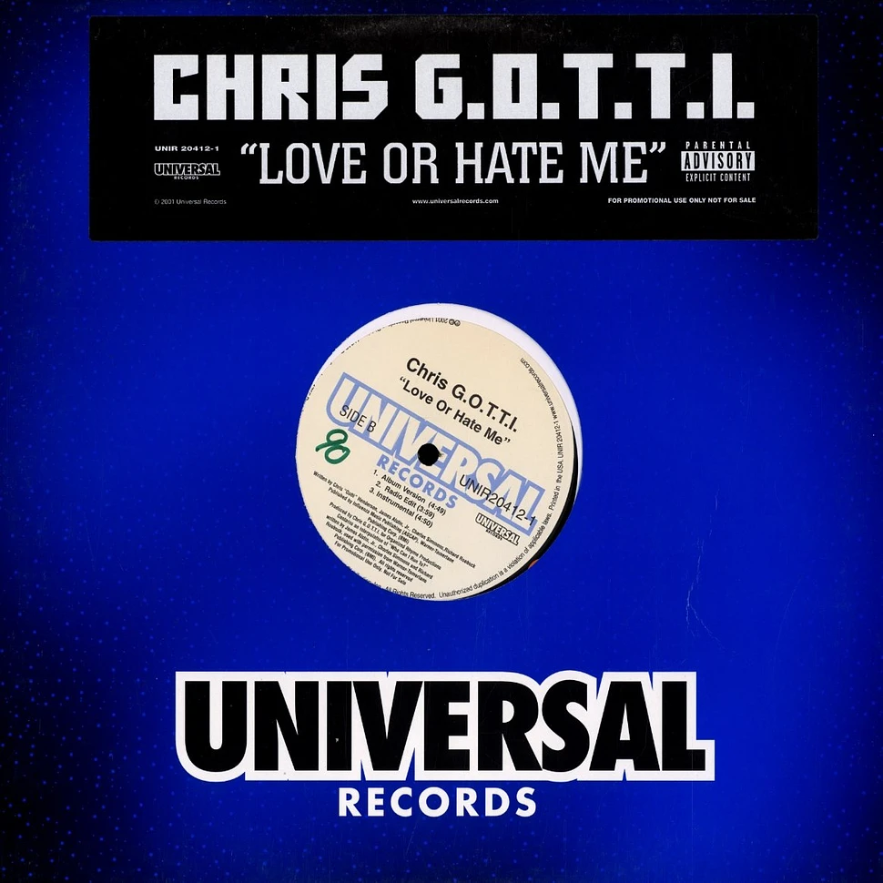 Chris G.O.T.T.I. - Love or hate me