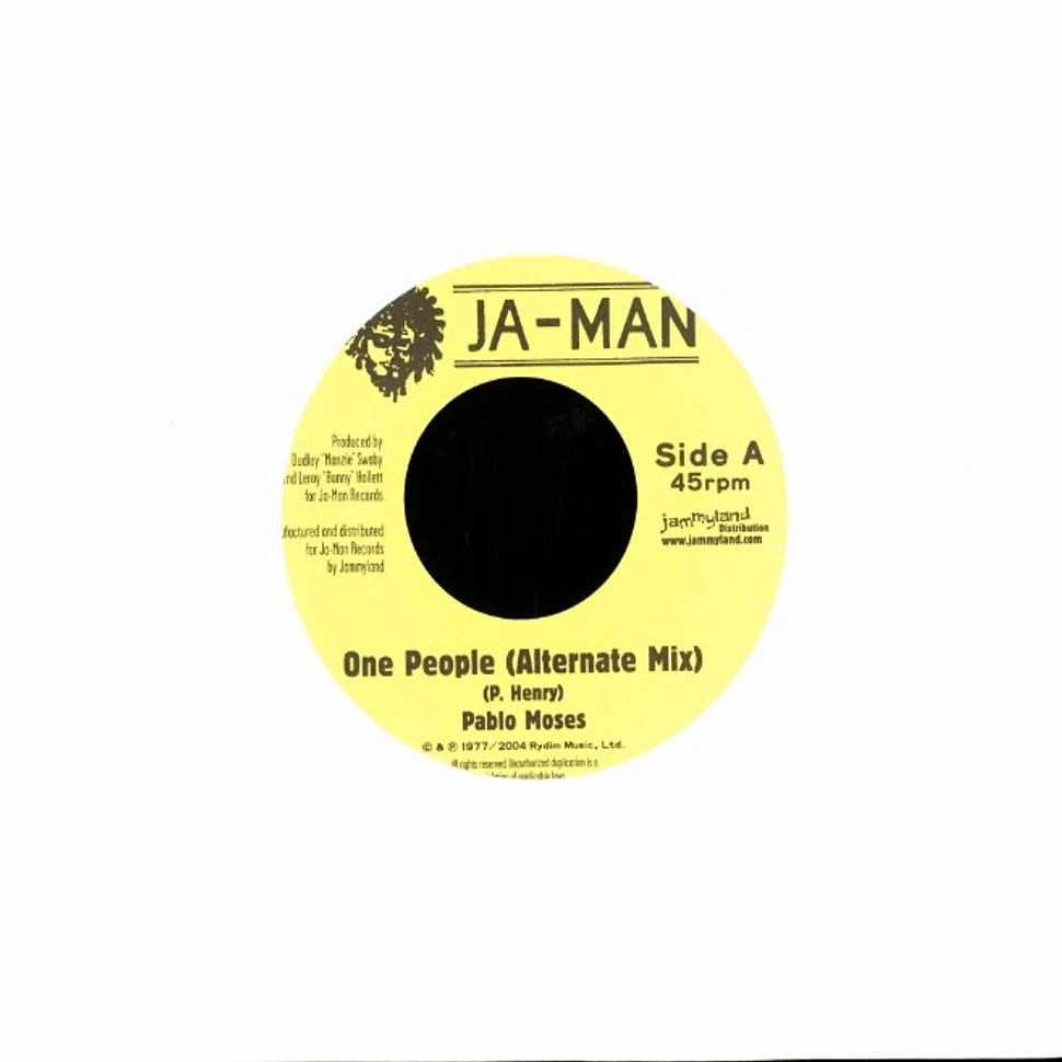 Pablo Moses / The Rebels - One people (alternate mix) / dub in unity
