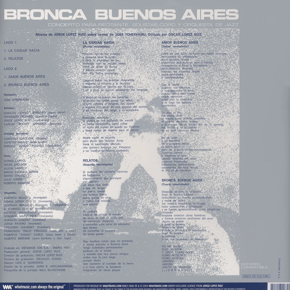 Jorge Lopez Ruiz - Bronca Buenos Aires