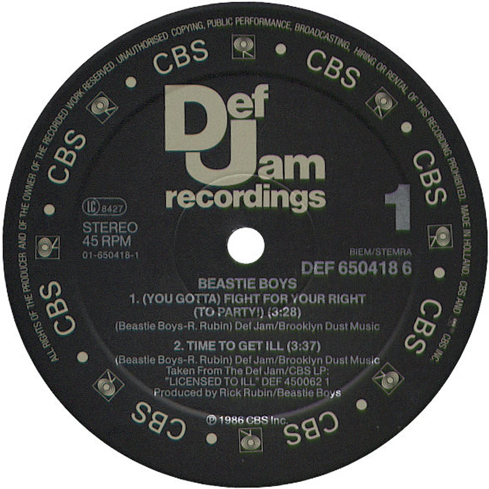 Beastie Boys - Fight For Your Right