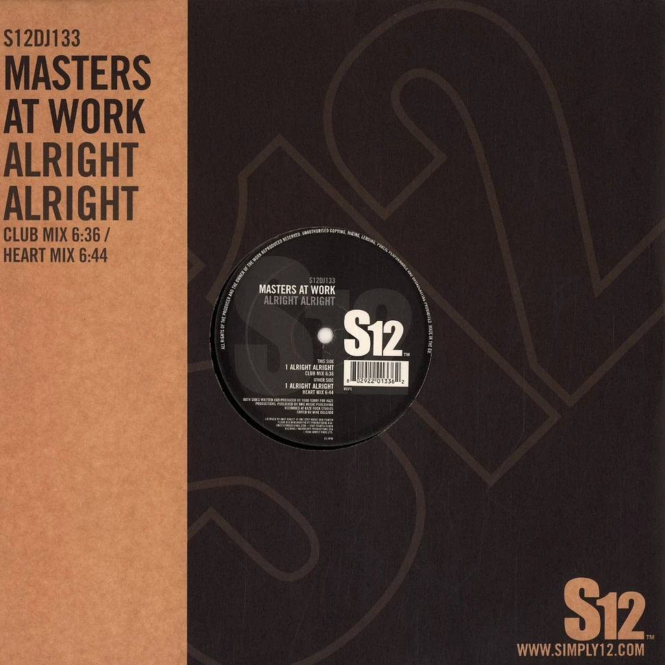 Masters At Work - Alright alright