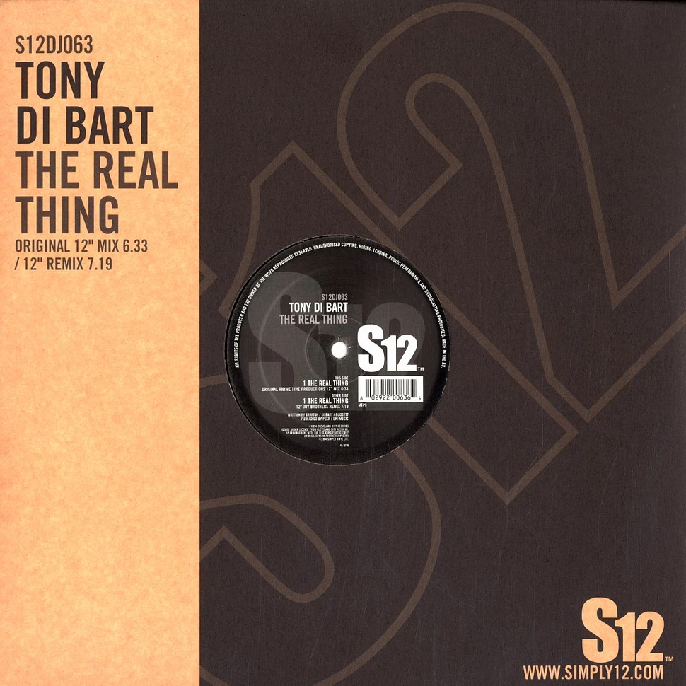 Tony Di Bart - The real thing