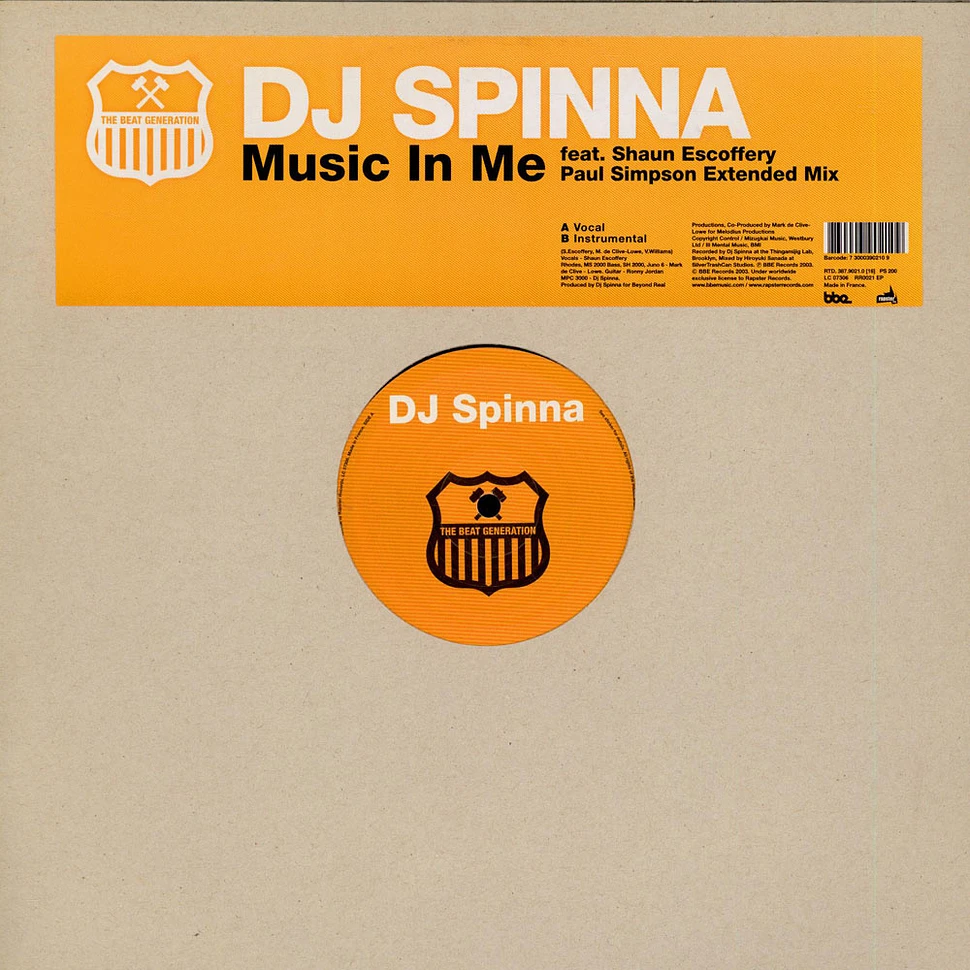 DJ Spinna - Music In Me (Paul Simpson Extended Mix)
