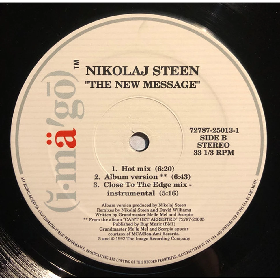 Nikolaj Steen Featuring Melle Mel And Scorpio - The New Message