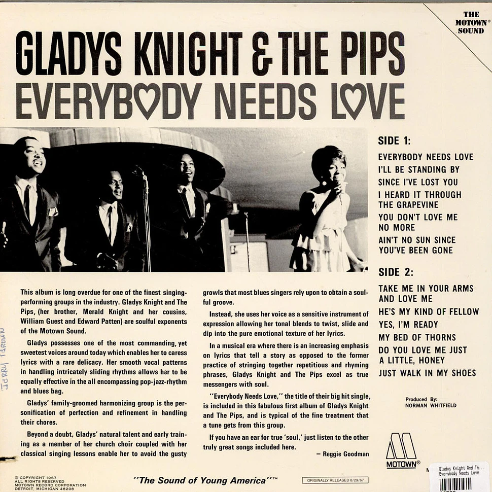 Gladys Knight And The Pips - Everybody Needs Love