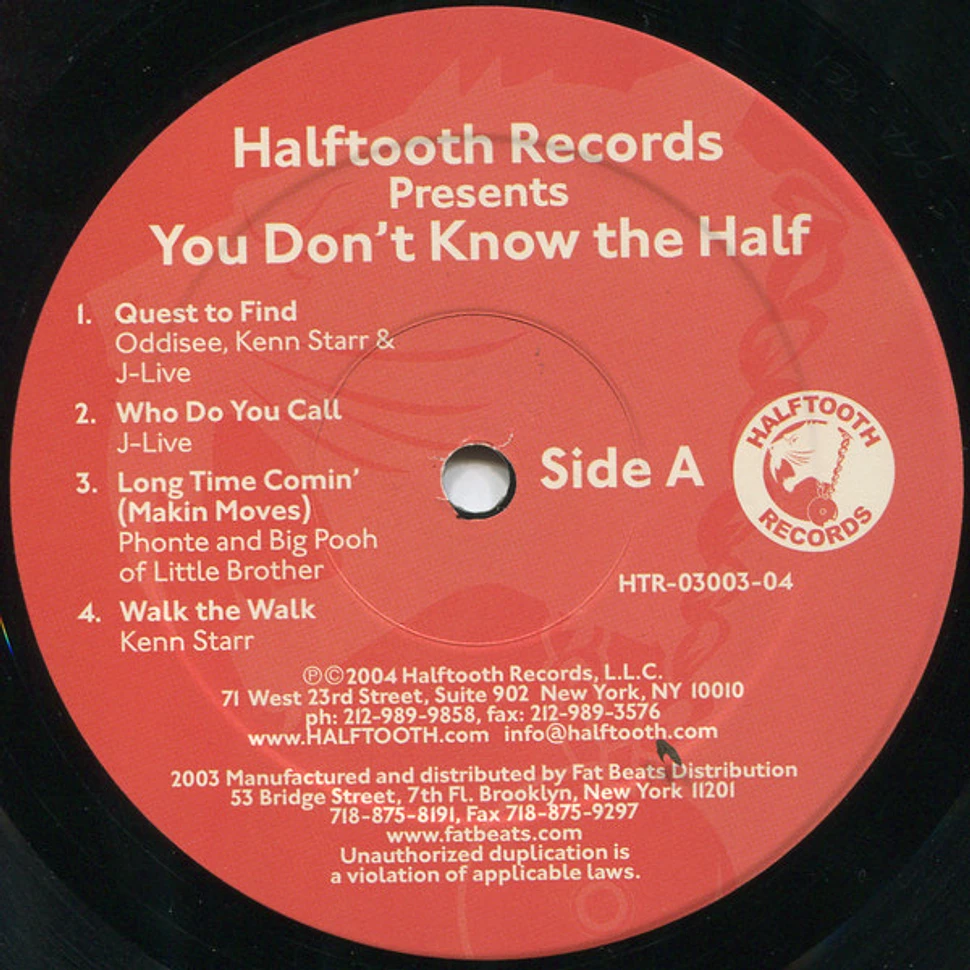 V.A. - Halftooth Records Presents: You Don't Know The Half