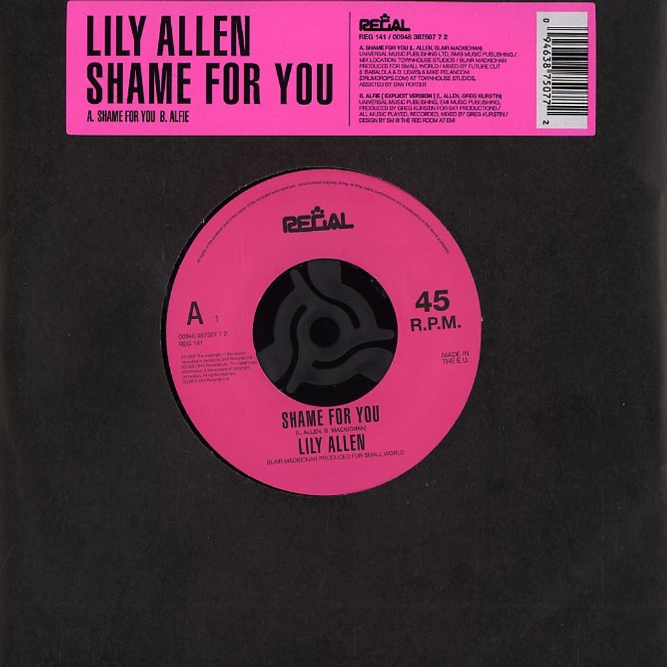 Lily Allen - Shame for you
